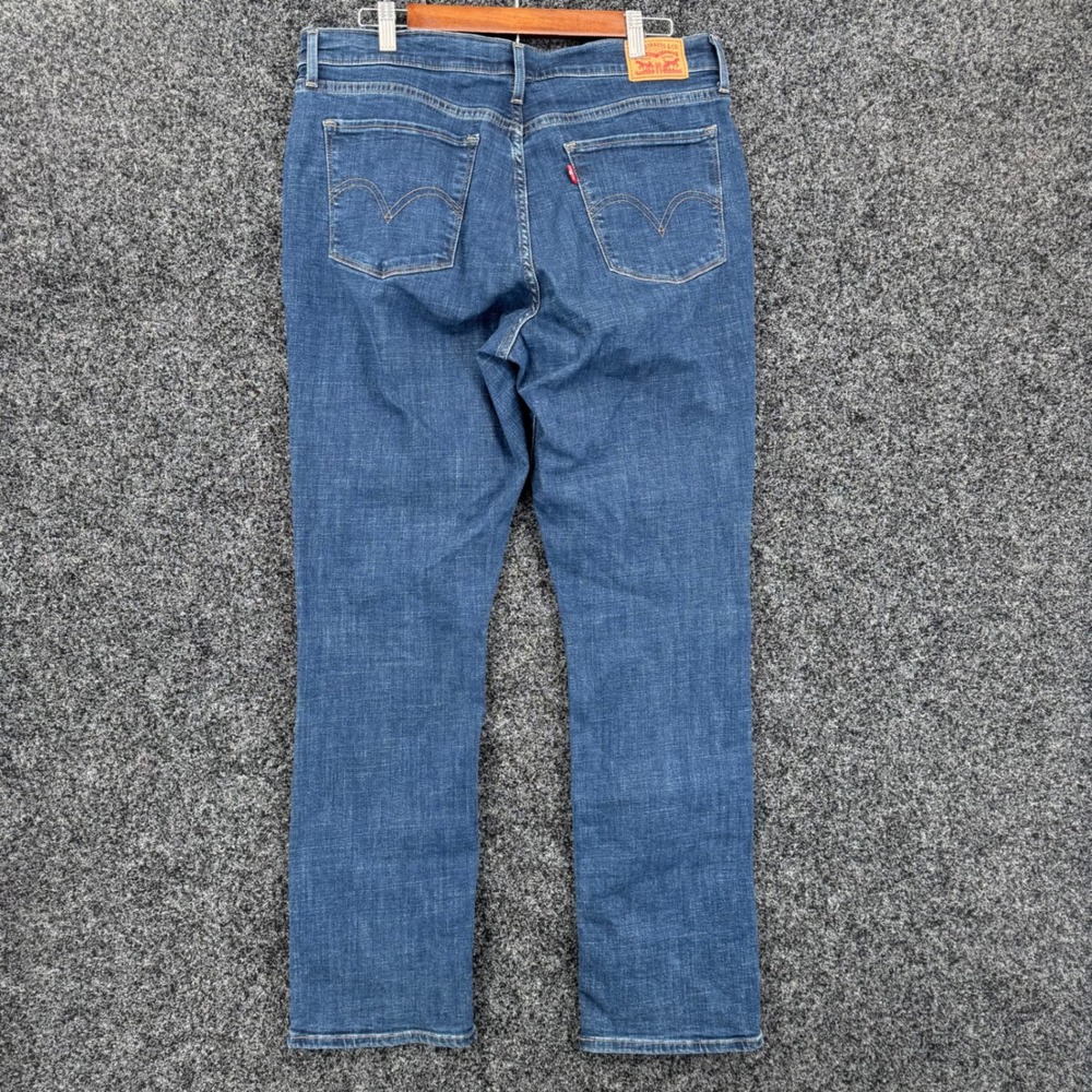 Levis Classic Straight Jeans Womens 14M W32 L30 Medium Wash Denim 39250-0050 - Picture 2 of 9